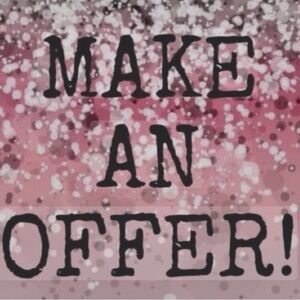 Make an Offer Sign - Pink Speckled Background